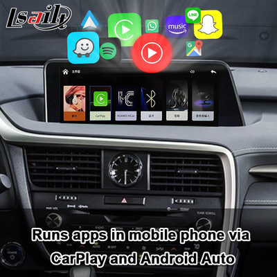 Giao diện Lexus CarPlay cho RX450H 2016-2022 RX350 Hỗ trợ Wireless Android Auto, Camera