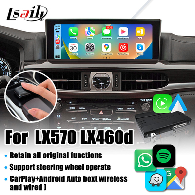 Bộ giải mã CarPlay không dây cho Lexus LX LX570 LX460d 2017-2022 Giao diện video camera Revese