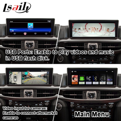 Bộ giải mã CarPlay không dây cho Lexus LX LX570 LX460d 2017-2022 Giao diện video camera Revese