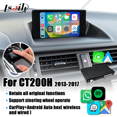 Mô-đun CarPlay không dây Lsailt cho Lexus CT200 2013-2022 với Android Auto, Google Map