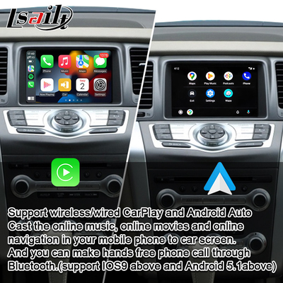Giao diện CarPlay cho Nissan Murano Z51 2010-2019 Maxima GT-R với Hệ thống Linux của Lsailt
