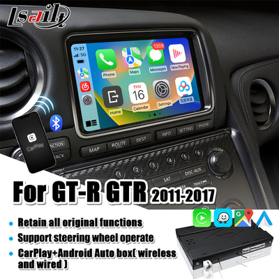 Giao diện Carplay cho Nissan GT-R GTR R35 2008-2017 Tích hợp Android Auto không dây, Mirror Link