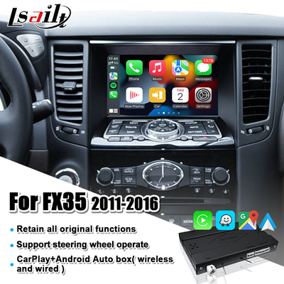 Giao diện không dây Apple CarPlay Android Auto Nâng cấp màn hình gốc cho Infiniti FX Q QX