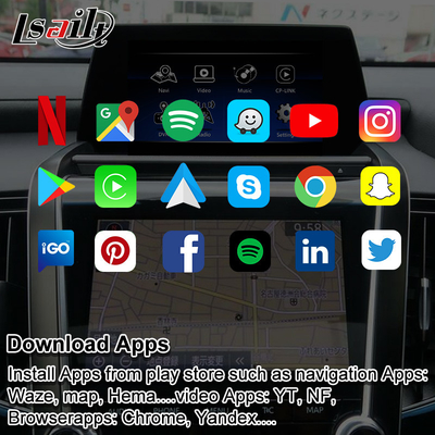 Giao diện video đa phương tiện Android tích hợp OEM với CarPlay không dây, Android Auto, YouTube
