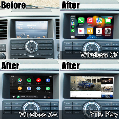 Giao diện video Android carplay android auto box cho Nissan Armada TA60 2008-2015