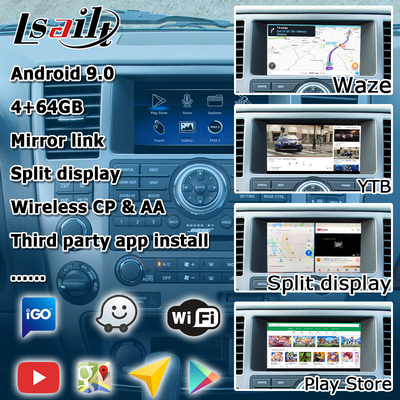 Giao diện video Android carplay android auto box cho Nissan Armada TA60 2008-2015