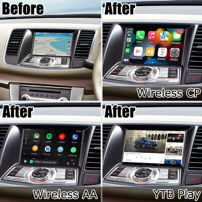 Giao diện video Nissan Teana J32 Android với tính năng tự động carplay không dây tích hợp