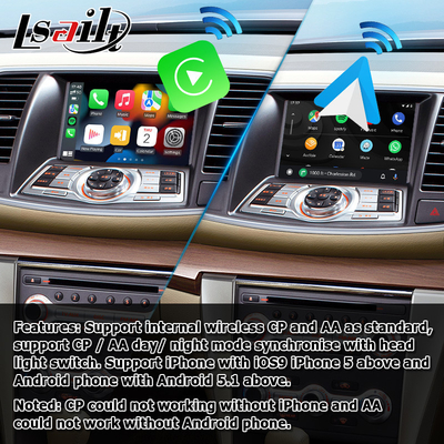 Giao diện video Nissan Teana J32 Android với tính năng tự động carplay không dây tích hợp