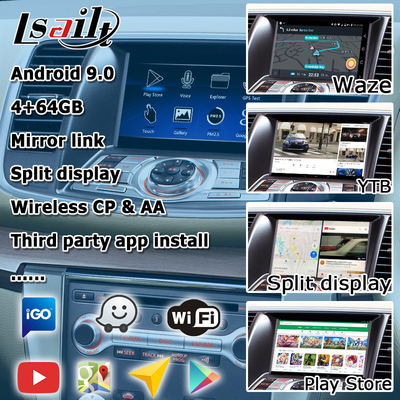 Giao diện video Nissan Teana J32 Android với tính năng tự động carplay không dây tích hợp