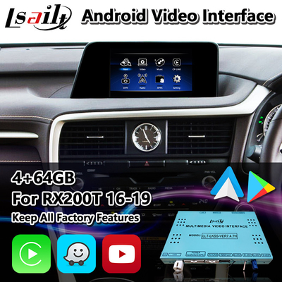 Lsailt Android Multimedia Interface cho Lexus RX200T RX350 RX300 RX Kiểm soát chuột 2016-2019