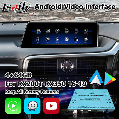Lsailt Android Video Interface cho Lexus RX350 RX450h RX200t RX350L RX450L RX AL20 2016-2019