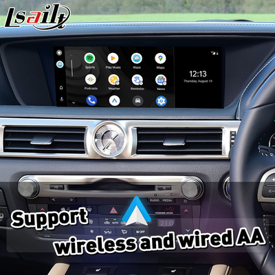 Giao diện Carplay tự động không dây Android cho Lexus GS300h GS200t GS350 GS450h GSF GS L10 2016-2020