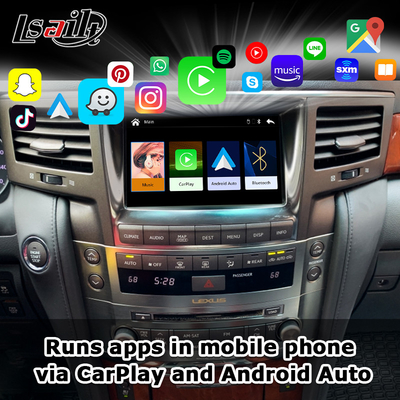 Giao diện CarPlay không dây cho Lexus LX570 2013-2015 LX460d GX460 GX400 Điều hướng Android Auto Box của Lsailt