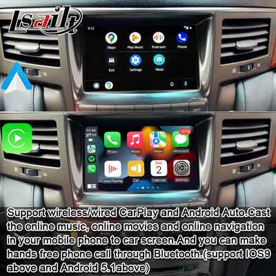 Giao diện CarPlay không dây cho Lexus LX570 2013-2015 LX460d GX460 GX400 Điều hướng Android Auto Box của Lsailt