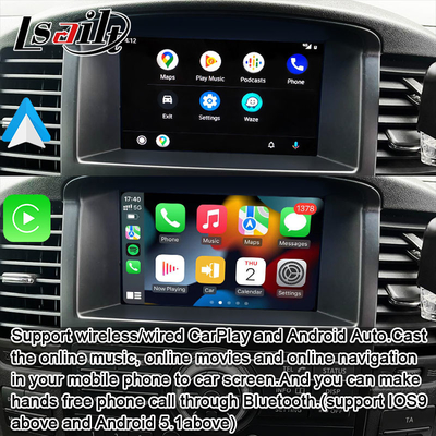 Giao diện CarPlay không dây cho Nissan Pathfinder R51 Navara D40 2013-2016 Android Auto, CarLife, Mirror Link