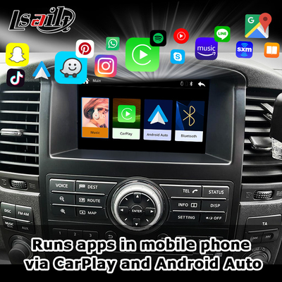 Giao diện CarPlay không dây cho Nissan Pathfinder R51 Navara D40 2013-2016 Android Auto, CarLife, Mirror Link