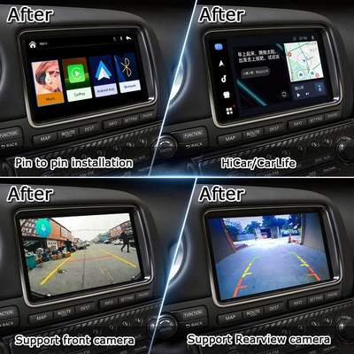 Giao diện CarPlay không dây cho GT-R GTR R35 2011-2017 bao gồm Android Auto, điều hướng GPS, Camera ngược