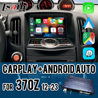 Lsailt Carplay Interface Box cho Nissan 370Z 2010-2020 Android hỗ trợ tự động lệnh giọng nói, điều khiển lái