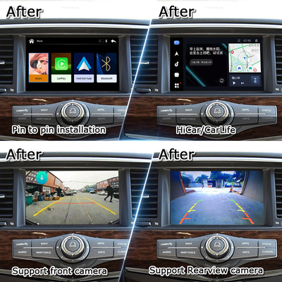 Pin to Pin CarPlay giao diện cho Nissan Patrol Y62, Pathfinder, Armada bao gồm Android Auto, Google Map, Waze