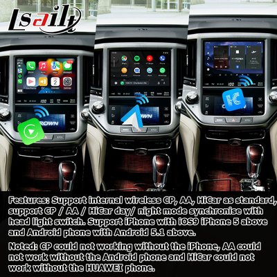 8+128GB Toyota Crown Android Carplay giao diện thế hệ thứ 14 AWS214 GWS215 S210 được cung cấp bởi Qualcomm