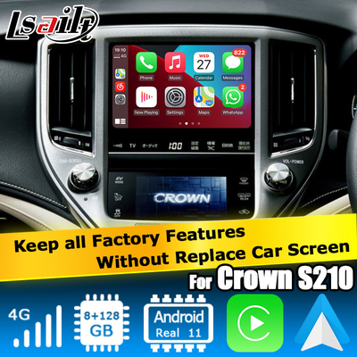 8+128GB Toyota Crown Android Carplay giao diện thế hệ thứ 14 AWS214 GWS215 S210 được cung cấp bởi Qualcomm