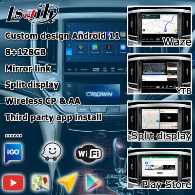 8+128GB Toyota Crown Android Carplay giao diện thế hệ thứ 14 AWS214 GWS215 S210 được cung cấp bởi Qualcomm