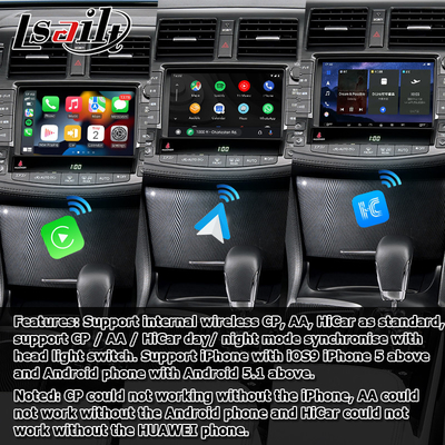 Toyota Crown GRS204 URS206 UZS207 S200 Android không dây Carplay Android Auto 8+128GB chạy bởi Qualcomm