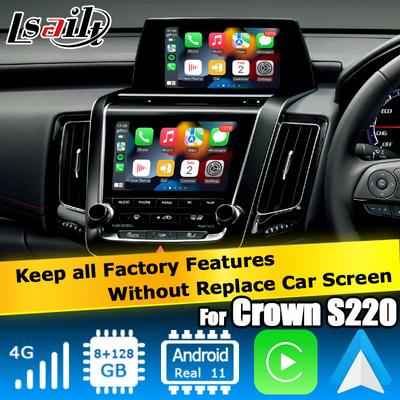 Toyota Crown S220 Android đa phương tiện không dây carplay Android tự động chạy bởi Qualcomm 8 + 128GB