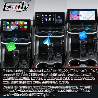 Toyota Land Cruiser LC300 nâng cấp kiểu nhà máy giao diện video Android carplay android auto