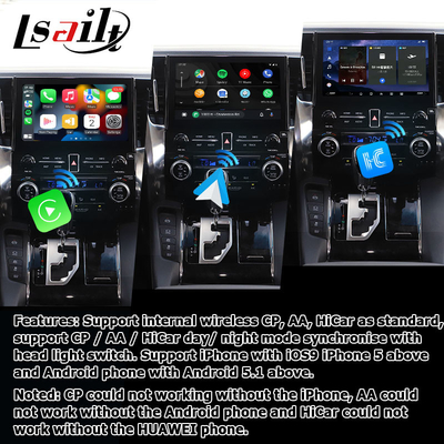 Toyota Alphard Vellfire AH30 series Android Carplay hộp giao diện Qualcomm 6125 8+128GB