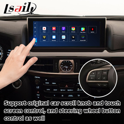 Lexus LX570 LX450d Android giao diện video hỗ trợ carplay Android auto Qualcomm 8+128GB Android 11