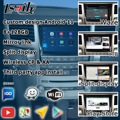 Lexus LX570 2013-2015 Android giao diện video dựa trên Qualcomm 8+128GB Android 11