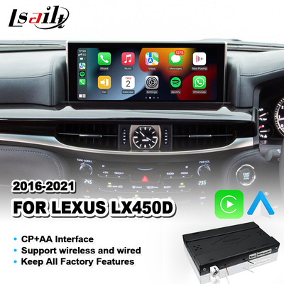 CP không dây AA Android Auto Carplay Interface cho Lexus LX 450d 570 570s VDJ200 J200 2016-2021