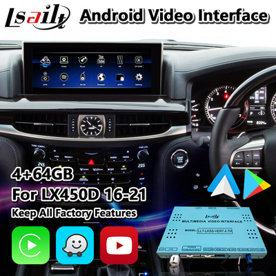 Lsailt Android Carplay Video Interface cho Lexus LX 450d 570 570s VDJ200 J200 2016-2021