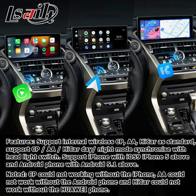 Giao diện video Android Carplay Qualcomm Android 13 8+128GB Lexus NX300 NX300h NX200t