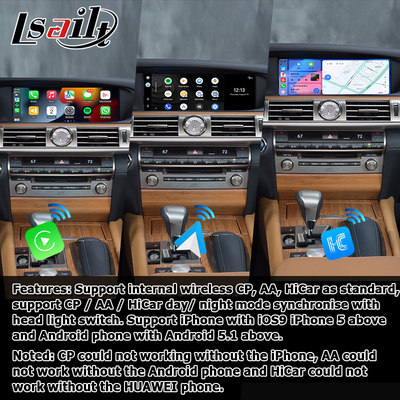Lexus LS460L LS600hL android 11 carplay giao diện video dựa trên Qualcomm 8+128GB