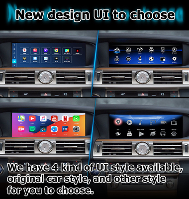 Lexus LS460L LS600hL android 11 carplay giao diện video dựa trên Qualcomm 8+128GB