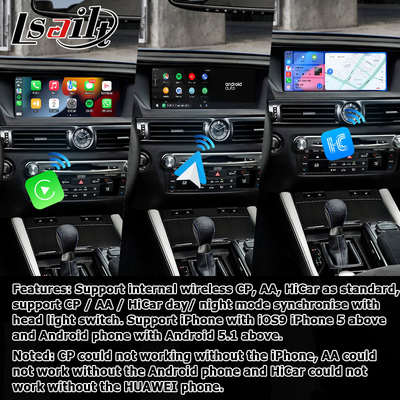 Lexus GS450h GS350 GS200t GS300h GSF giao diện video carplay Android 8+128GB Qualcomm cơ sở