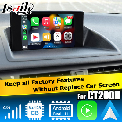 Lexus CT200h Android 11 giao diện video carplay Android cơ sở tự động trên Qualcomm 8+128GB