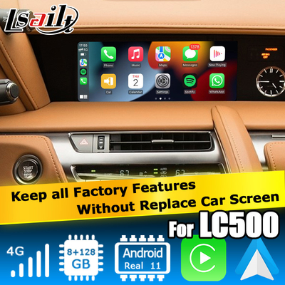 Lexus LC500 LC500h Android carplay giao diện video dựa trên Qualcomm 6125 8+128GB