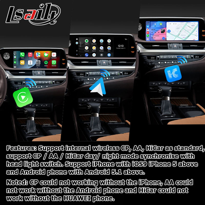 Giao diện video Android 13 cho Lexus ES300h ES350 ES250 ES200, Carplay, Android Auto