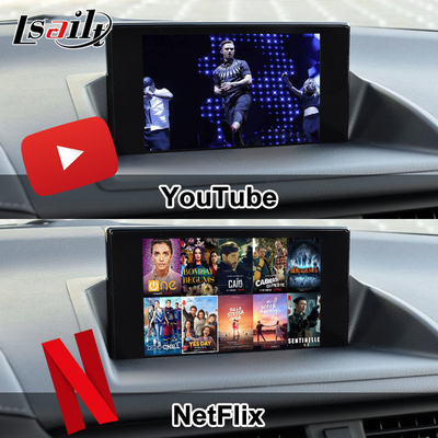 Lsailt Wireless CarPlay Giao diện video Android cho Lexus CT CT200H 2014-2017 Hỗ trợ tải xuống APPs, NetFlix, YouTube