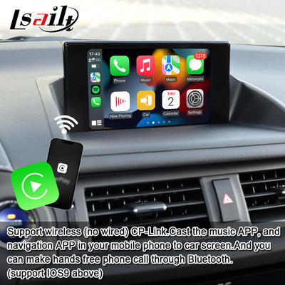 Lsailt Wireless CarPlay Giao diện video Android cho Lexus CT CT200H 2014-2017 Hỗ trợ tải xuống APPs, NetFlix, YouTube