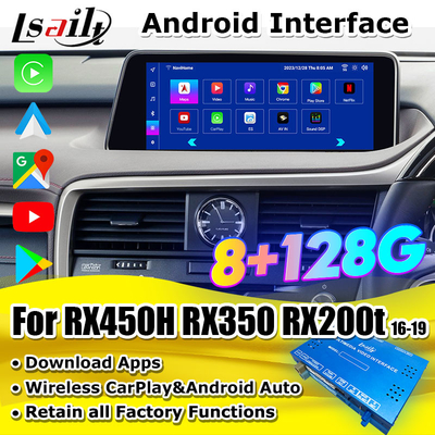 Lsailt CarPlay Android Multimedia Video Interface cho Lexus RX RX450H RX300H RX350 Bao gồm Android Auto, YouTube