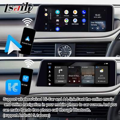 Lsailt CarPlay Android Multimedia Video Interface cho Lexus RX RX450H RX300H RX350 Bao gồm Android Auto, YouTube