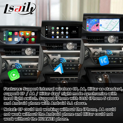 ES300h ES250 ES350 Lexus Android Màn hình nâng cấp Carplay Android Auto Dash Cam 10,25 " Lsailt