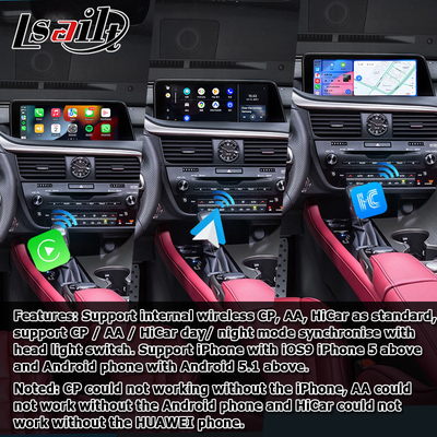 Android 8+128GB Lsailt Lexus Android carplay Android tự động Màn hình cho RX350 RX450h RX300 Máy vi xử lý 2.0Ghz