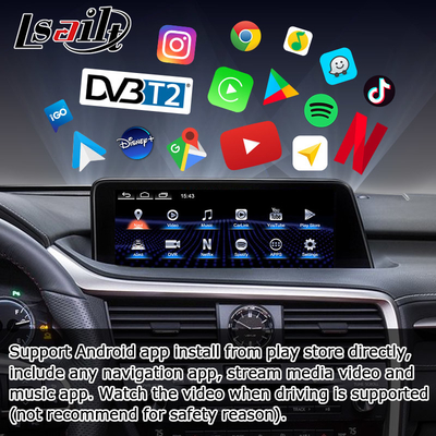 Android 8+128GB Lsailt Lexus Android carplay Android tự động Màn hình cho RX350 RX450h RX300 Máy vi xử lý 2.0Ghz