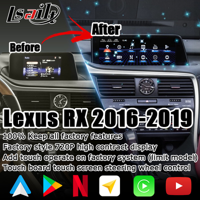 Android 8+128GB Lsailt Lexus Android carplay Android tự động Màn hình cho RX350 RX450h RX300 Máy vi xử lý 2.0Ghz