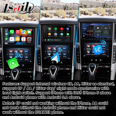 Giao diện GPS carplay, giao diện hộp điều hướng Android 11 8+128GB cho Infiniti Q50 / Q60